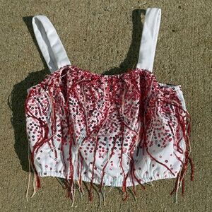 Queen of Sparkles Sequin Embellished Top - XS - NWOT